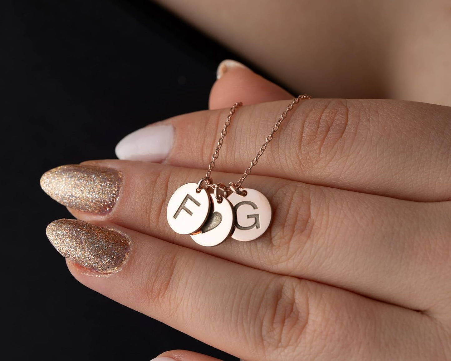 Silver Initial Necklaces for Women