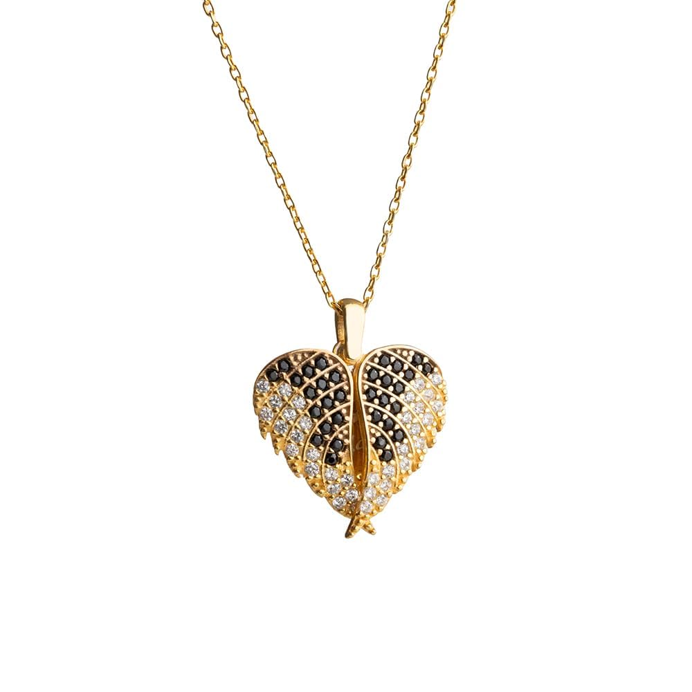 Personalized Angel Wing Necklace with Engrave Secret Message