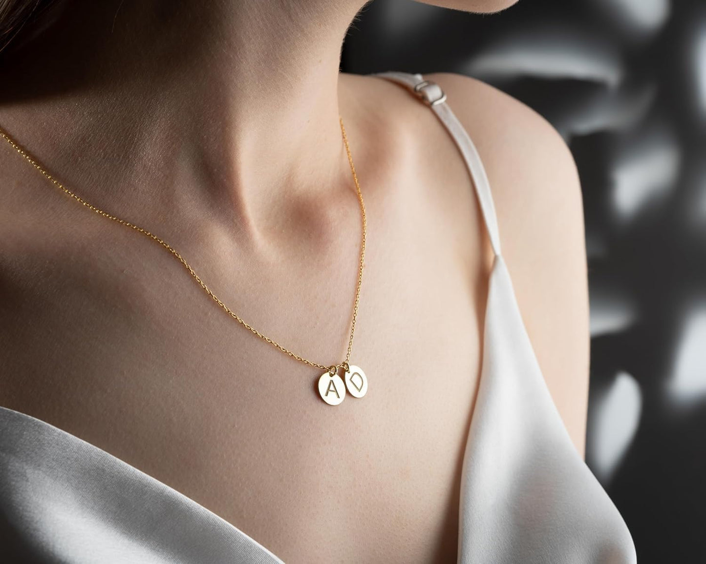 Silver Initial Necklaces for Women