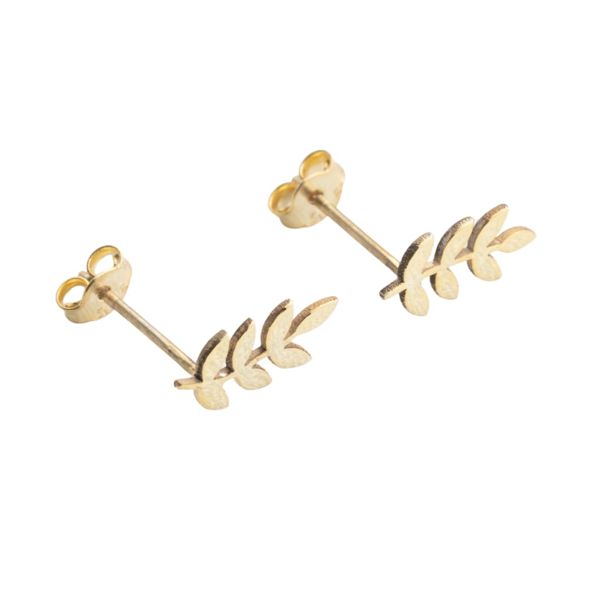 Custom Leaf Earrings for Women, Nature Inspired Stud Earrings, 925 Sterling Silver