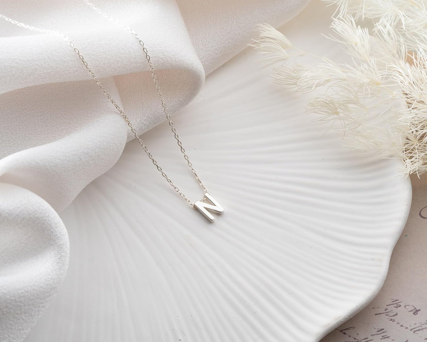 3d Letter Personalized Initial Letter Necklace