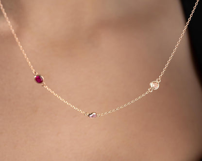 Personalized Necklace Birthstone Necklace For Women